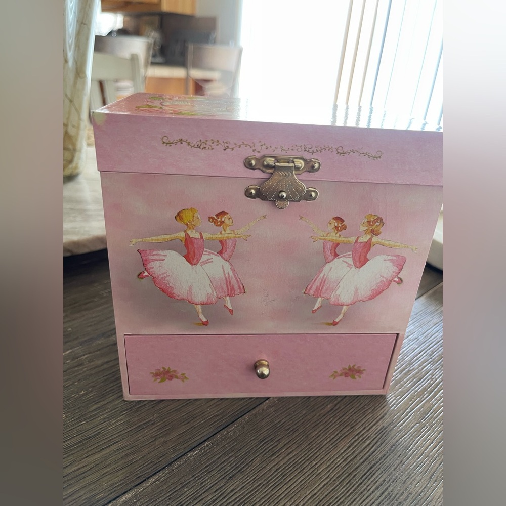 Enchantments Pink Ballerina Jewelry/Music Box